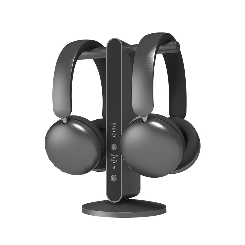 Dual-Mode Bluetooth ANC Koptelefoon met Zenderdock MV2 Bundle+